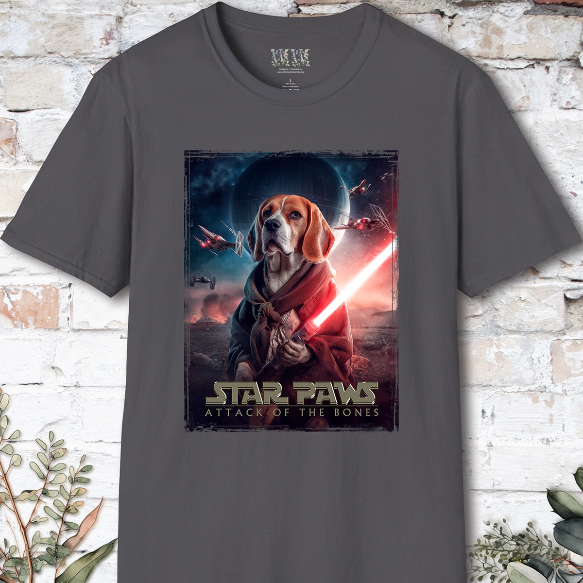 Beagle Star Paws Unisex T shirt