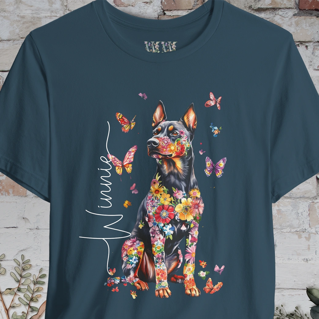 Beauceron Floral Personalized T shirt