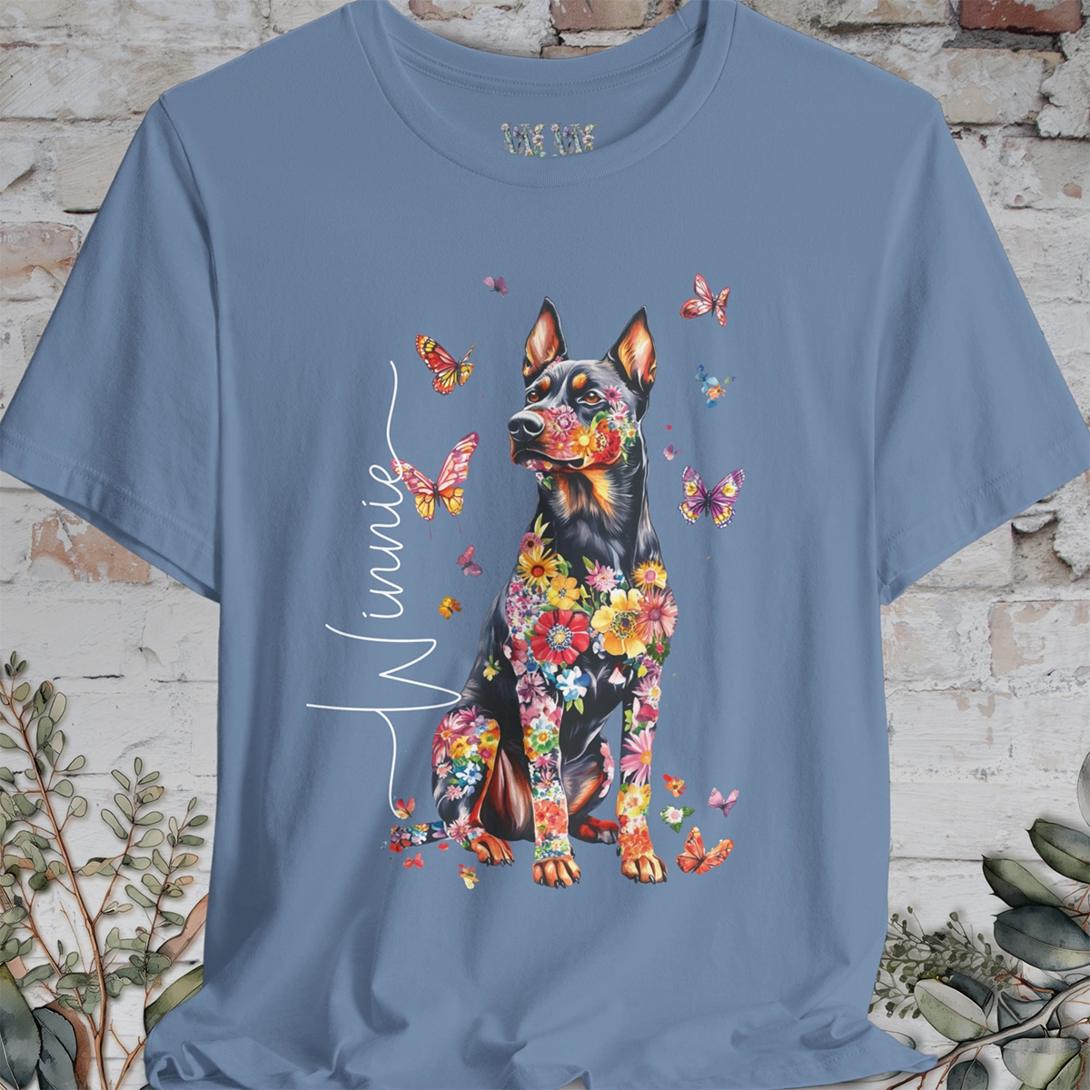 Beauceron Floral Personalized T shirt