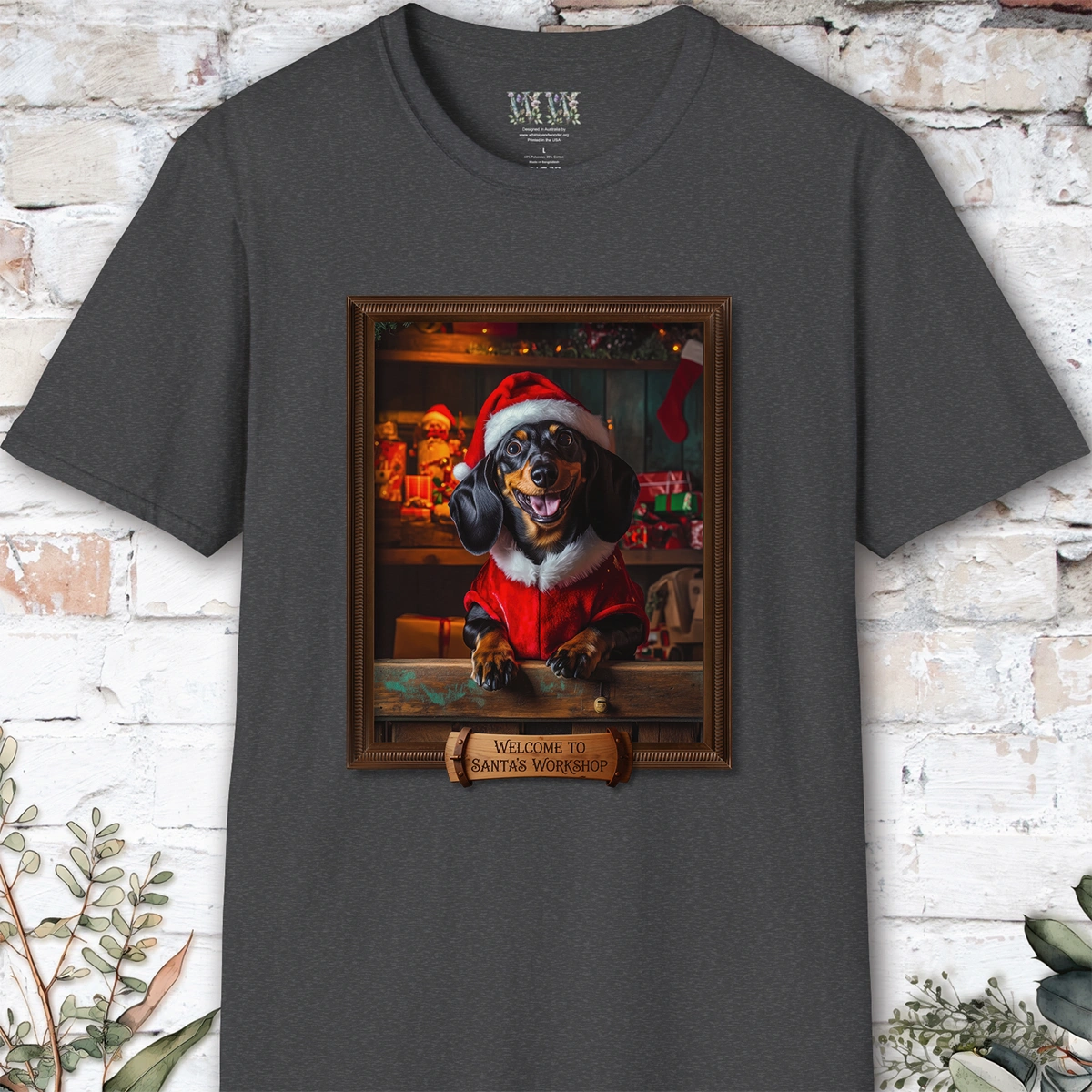 Dachshund #1 Santa's Workshop Unisex T shirt