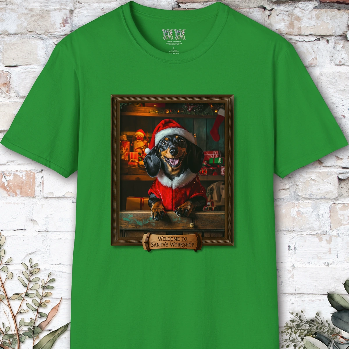 Dachshund #1 Santa's Workshop Unisex T shirt
