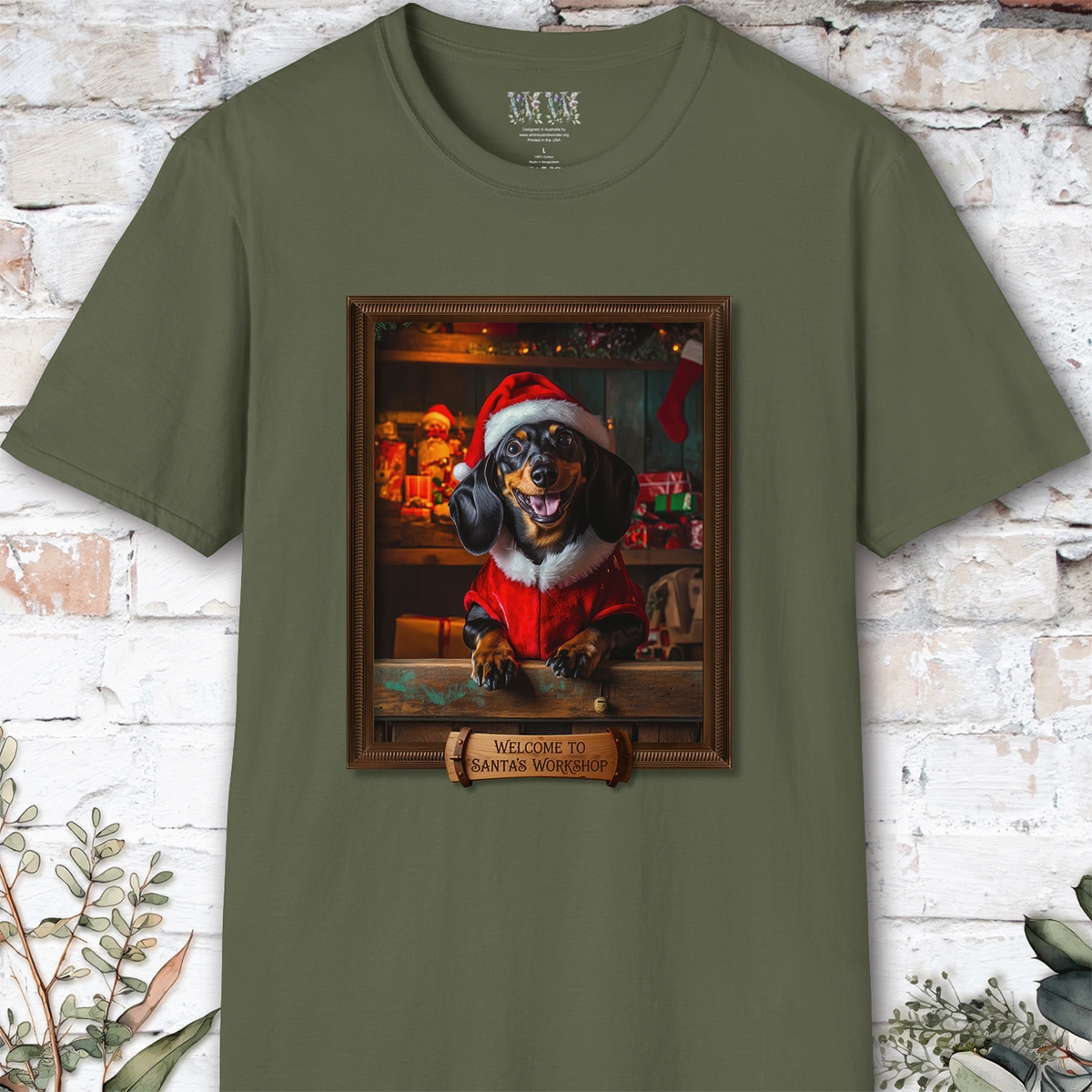 Dachshund #1 Santa's Workshop Unisex T shirt