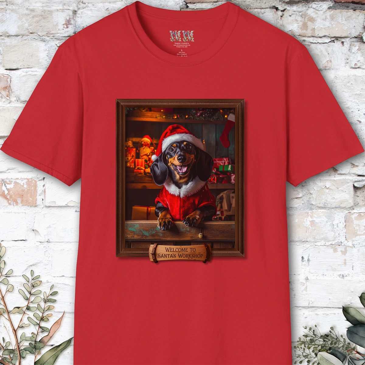Dachshund #1 Santa's Workshop Unisex T shirt
