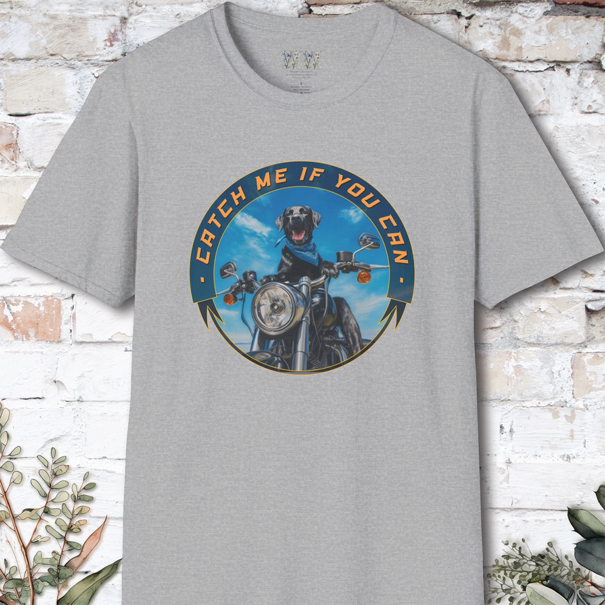 Black Labrador "Catch me if you can" T-shirt