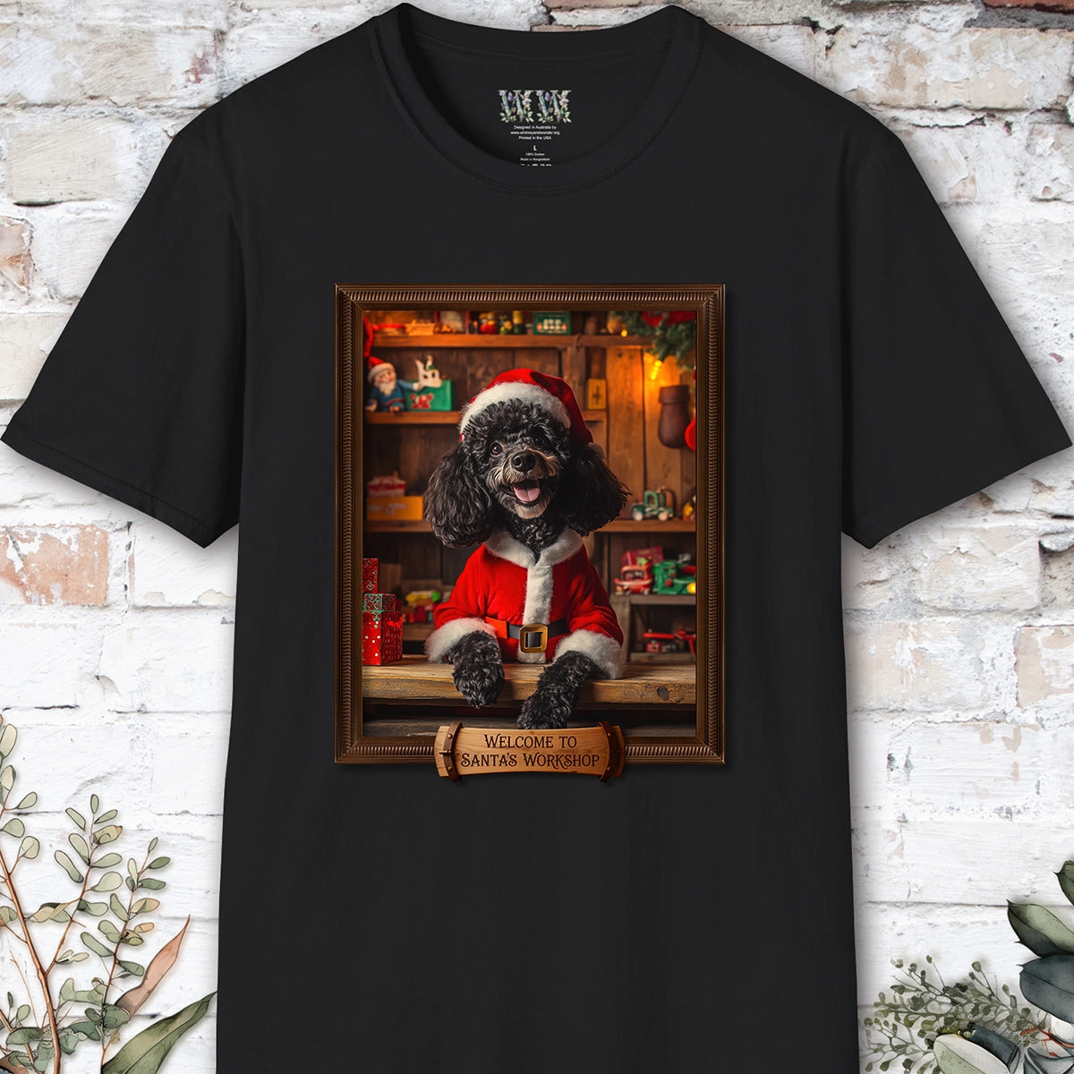 Poodle #1 Santa's Workshop Unisex T shirt