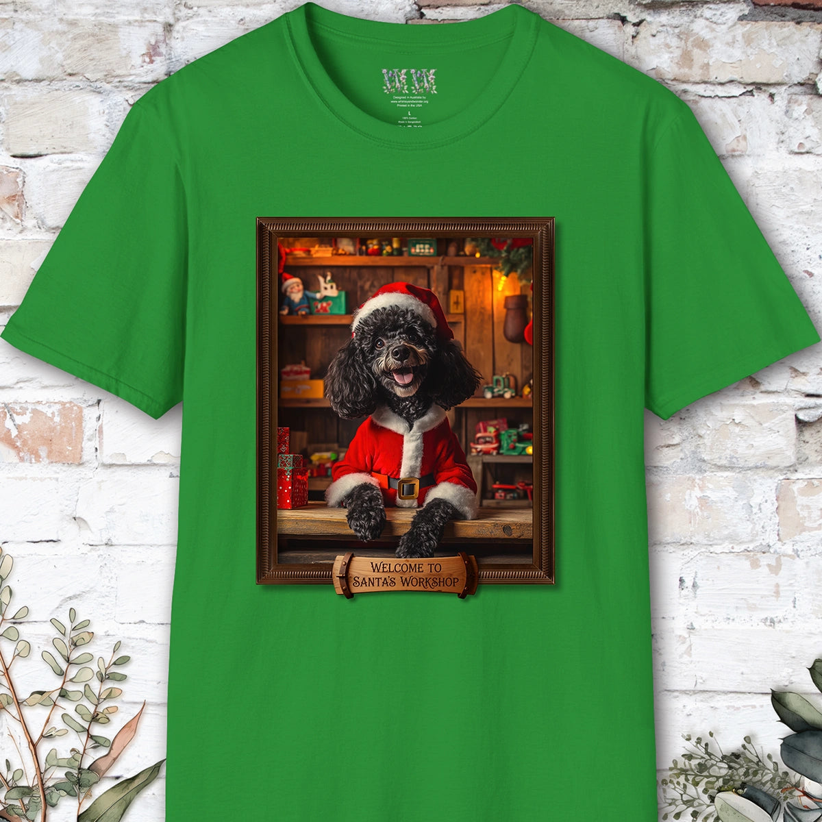 Poodle #1 Santa's Workshop Unisex T shirt