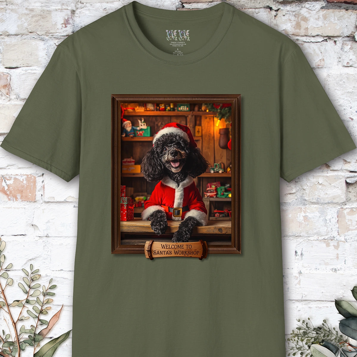 Poodle #1 Santa's Workshop Unisex T shirt