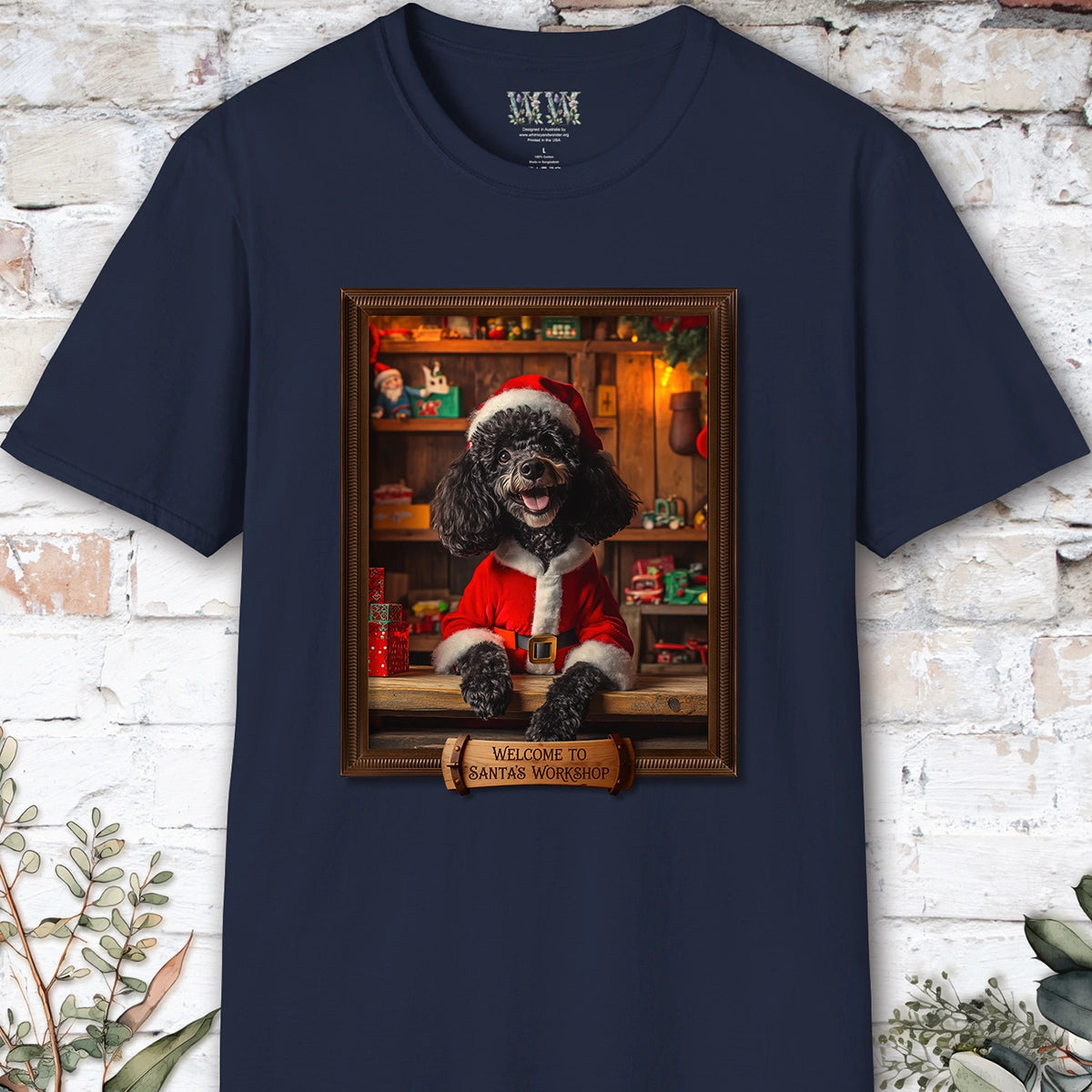 Poodle #1 Santa's Workshop Unisex T shirt