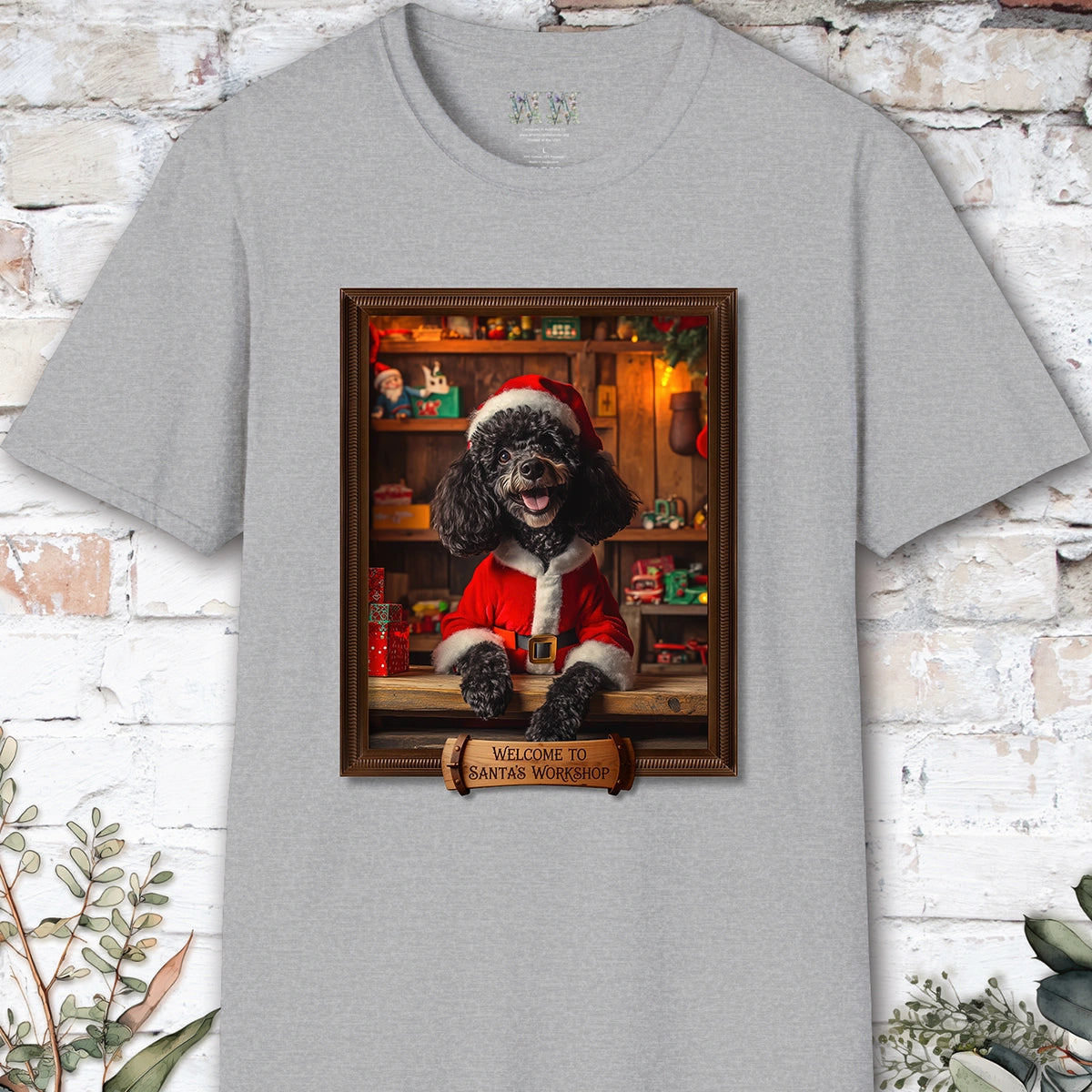 Poodle #1 Santa's Workshop Unisex T shirt