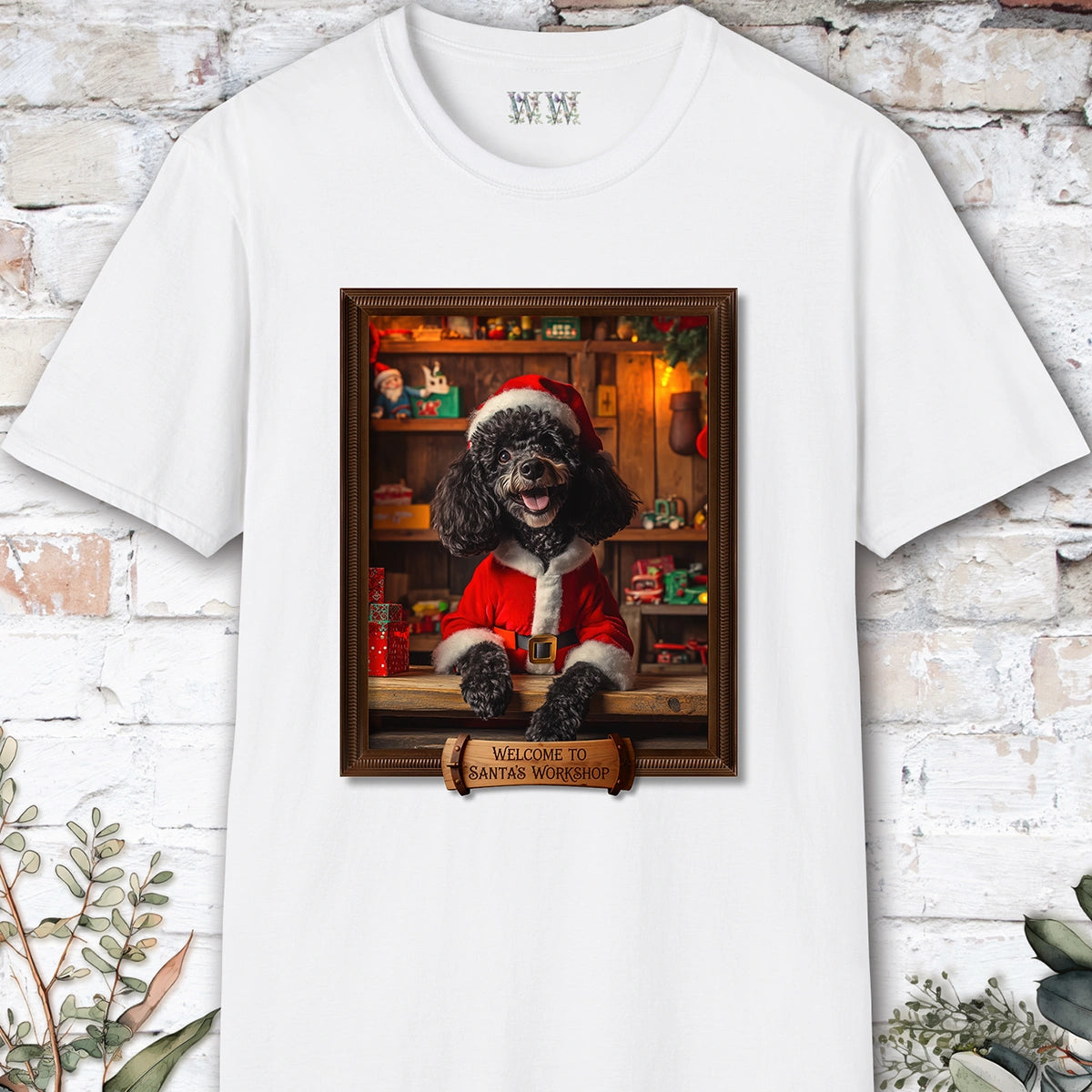Poodle #1 Santa's Workshop Unisex T shirt