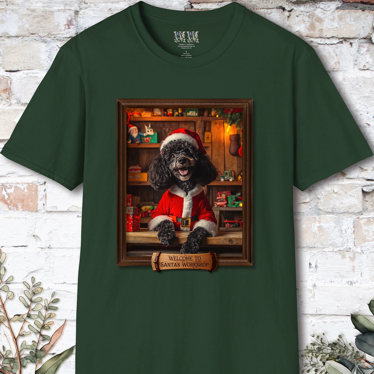 Poodle #1 Santa's Workshop Unisex T shirt
