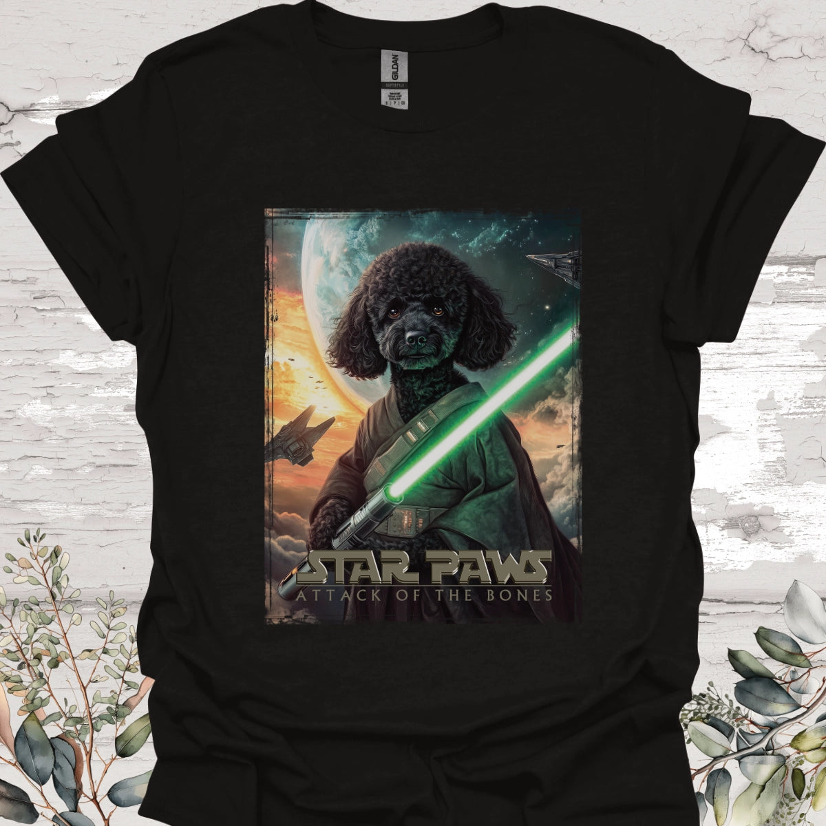 Poodle #2 Star Paws Unisex T shirt
