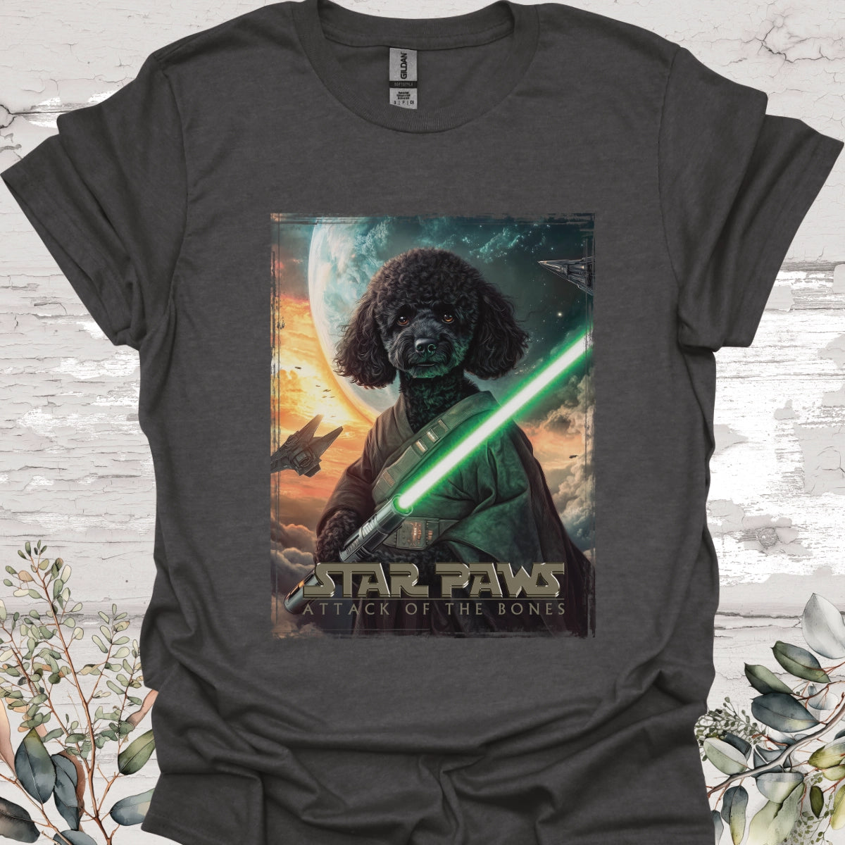 Poodle #2 Star Paws Unisex T shirt