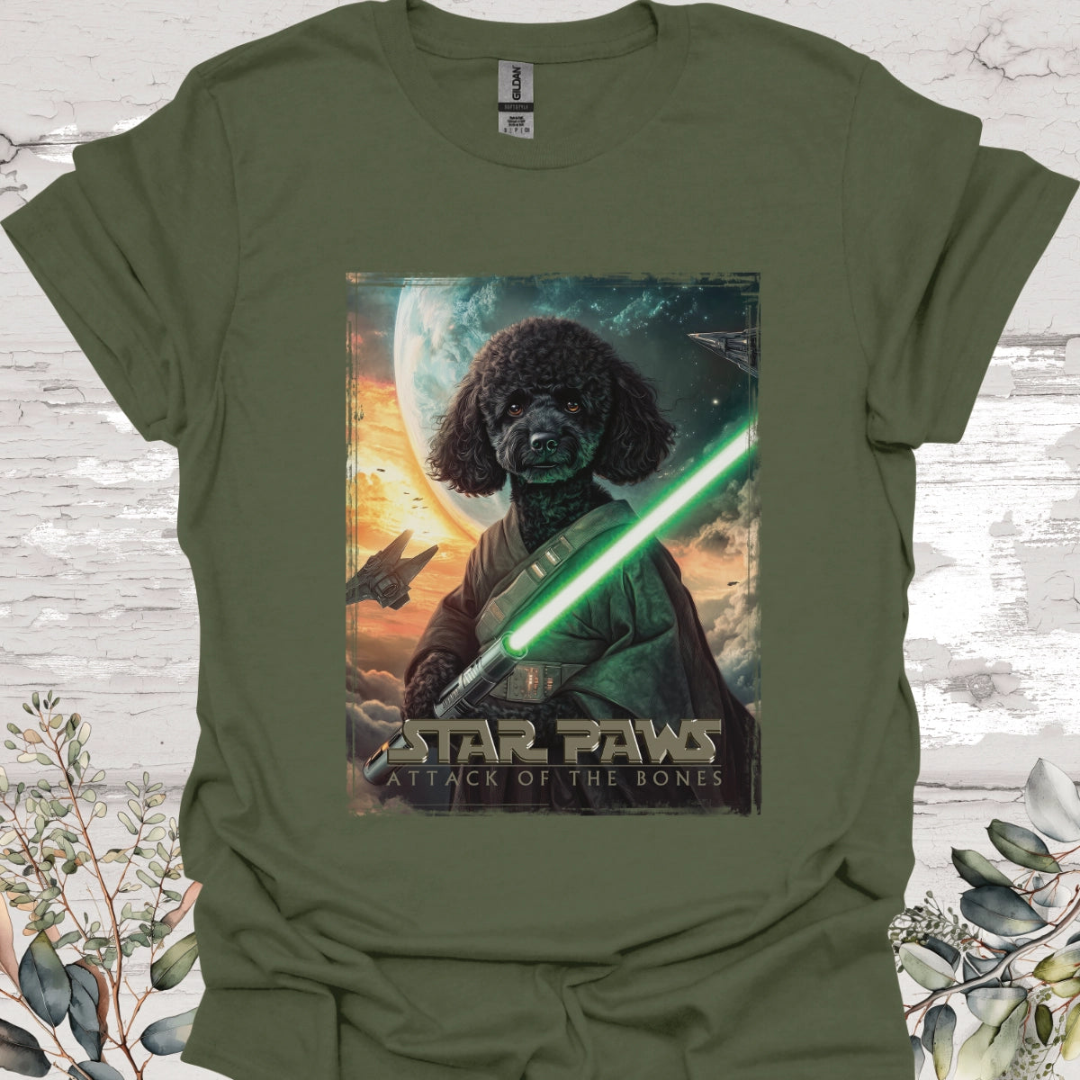 Poodle #2 Star Paws Unisex T shirt