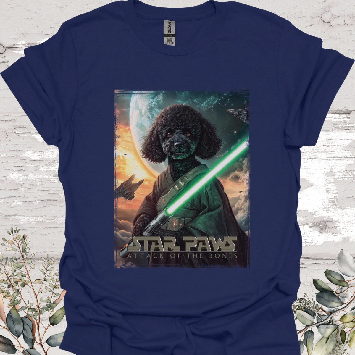 Poodle #2 Star Paws Unisex T shirt