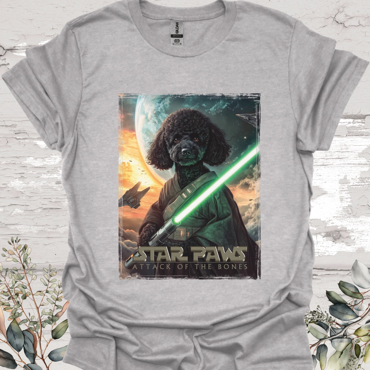 Poodle #2 Star Paws Unisex T shirt