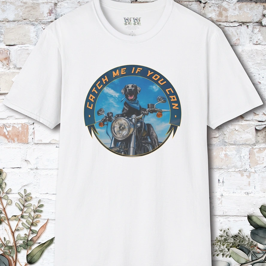 Black Labrador "Catch me if you can" T-shirt