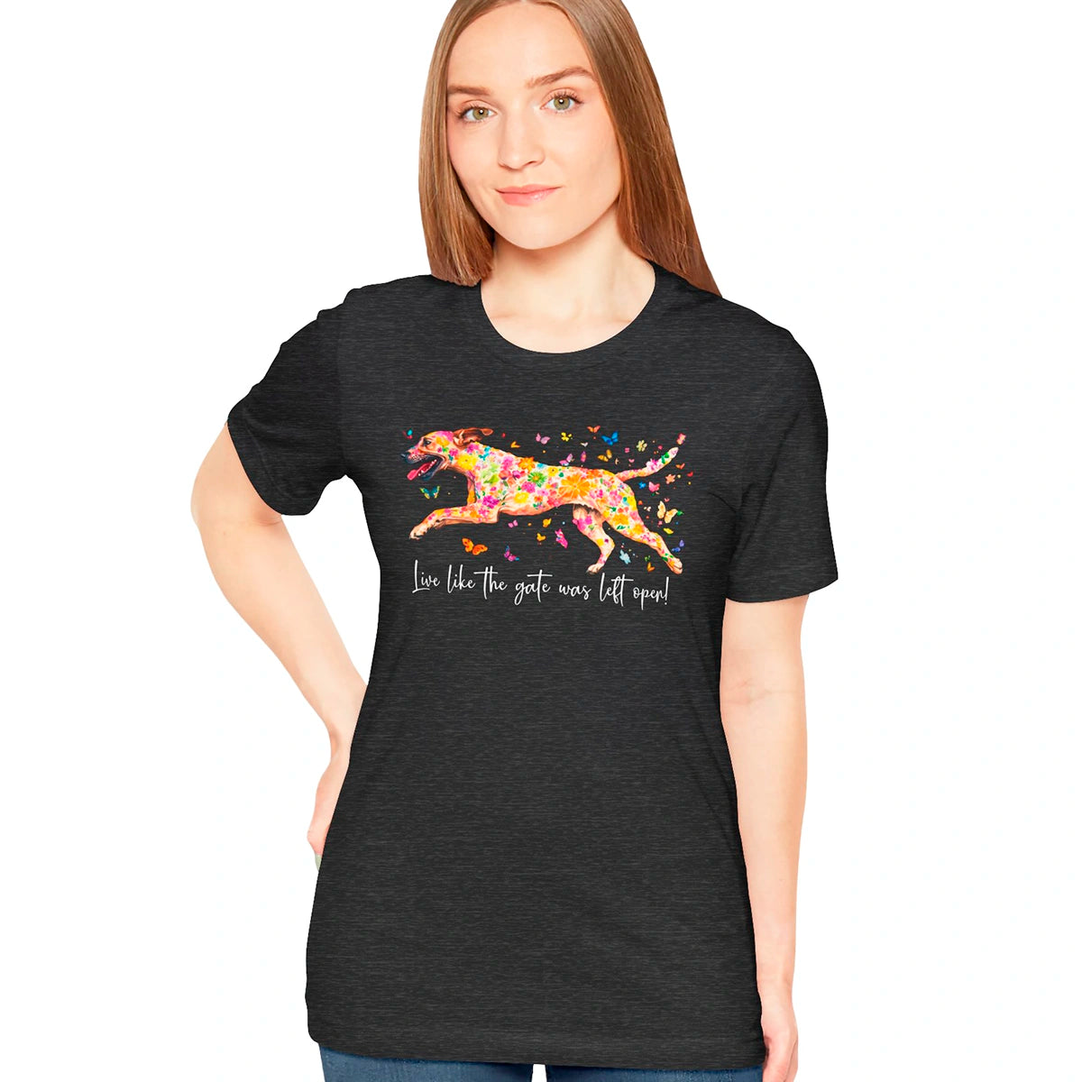 Black Mouth Cur "Live like the gate was left open" Unisex T shirt