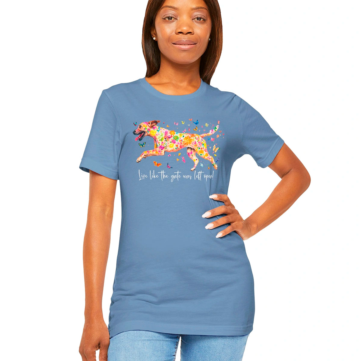 Black Mouth Cur "Live like the gate was left open" Unisex T shirt