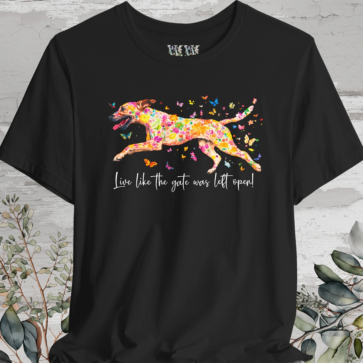 Black Mouth Cur "Live like the gate was left open" Unisex T shirt