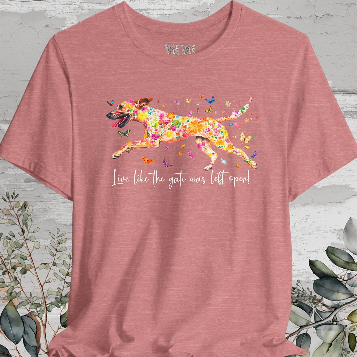 Black Mouth Cur "Live like the gate was left open" Unisex T shirt