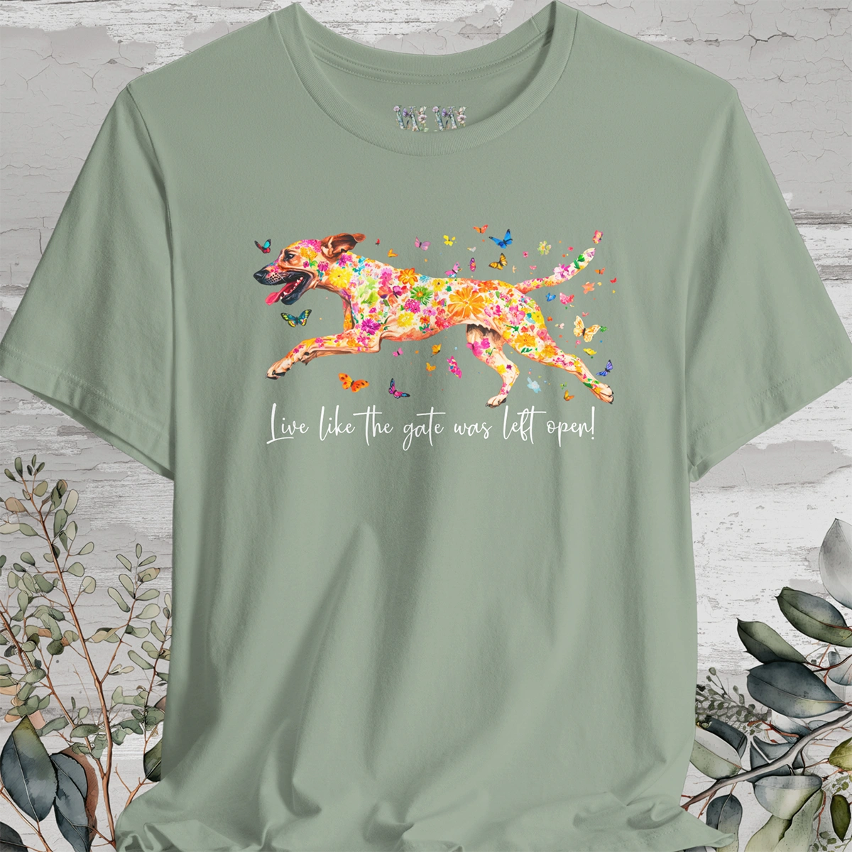 Black Mouth Cur "Live like the gate was left open" Unisex T shirt