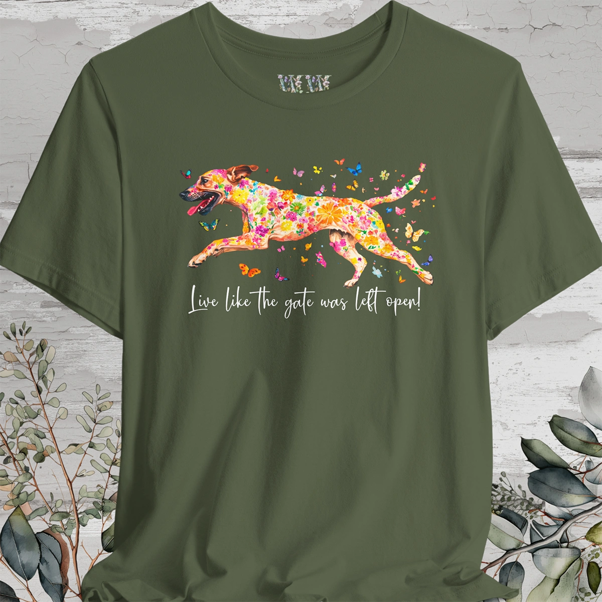 Black Mouth Cur "Live like the gate was left open" Unisex T shirt