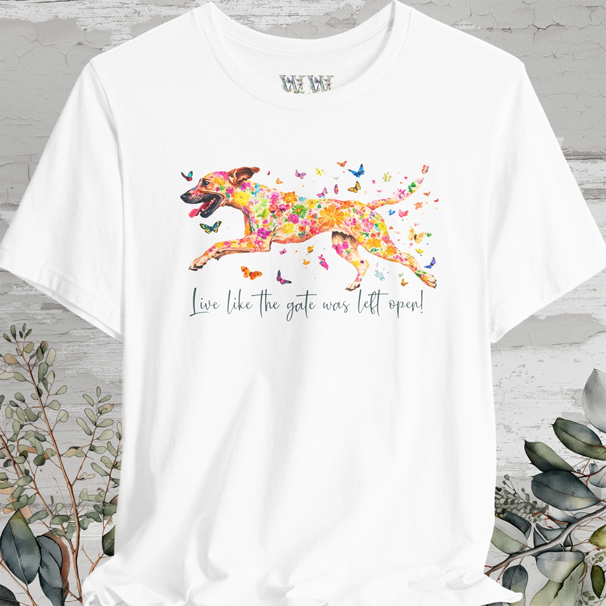 Black Mouth Cur "Live like the gate was left open" Unisex T shirt