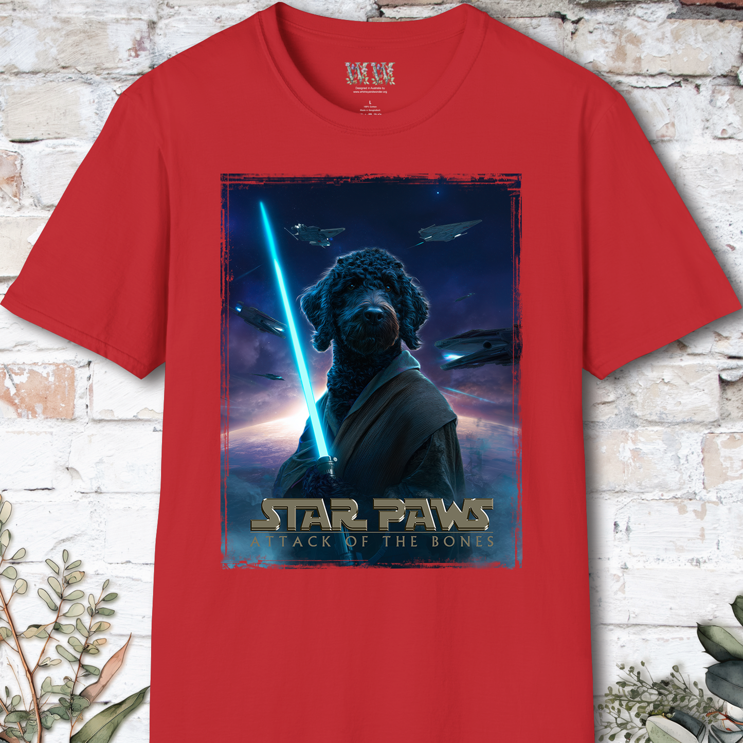 Bordoodle Star Paws Unisex T shirt