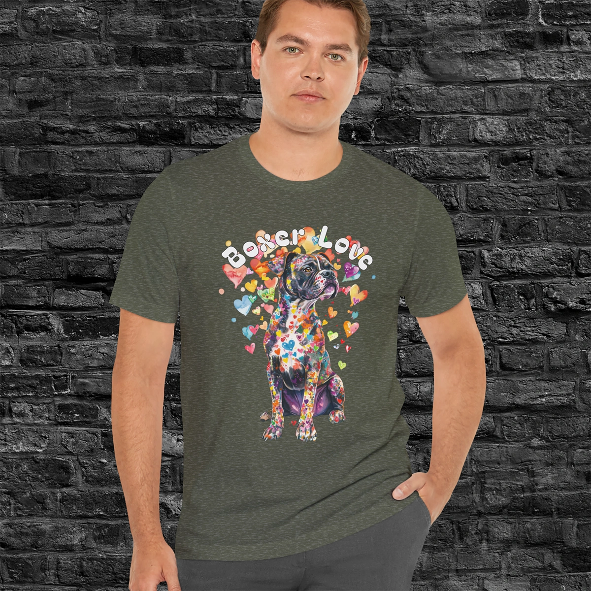 Brindle Boxer Love T shirt