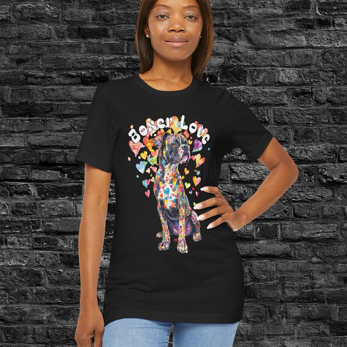 Brindle Boxer Love T shirt