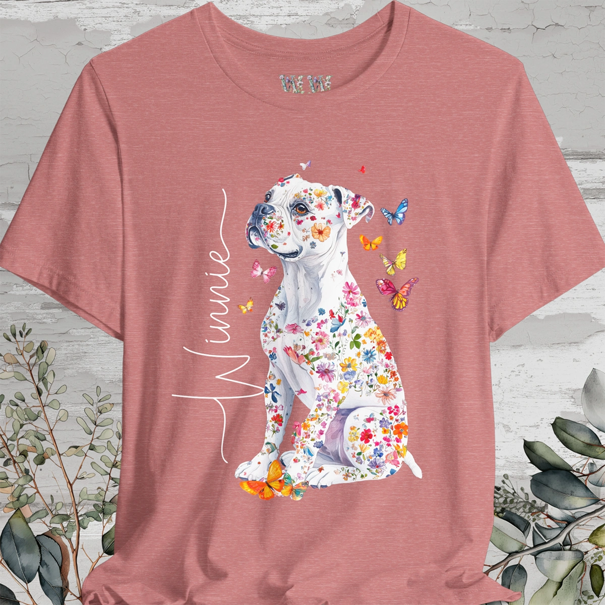 Boxer #3 Floral Personalized T shirt