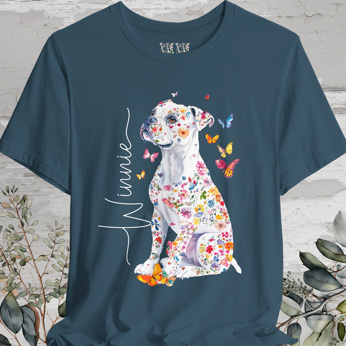 Boxer #3 Floral Personalized T shirt