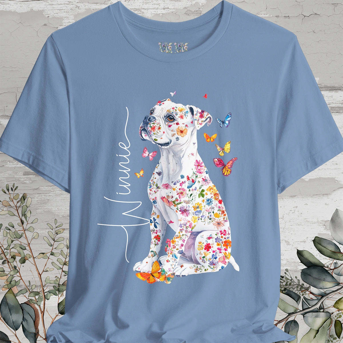 Boxer #3 Floral Personalized T shirt