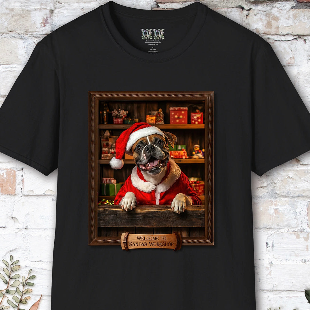 Boxer #1 Santa's Workshop Unisex T shirt