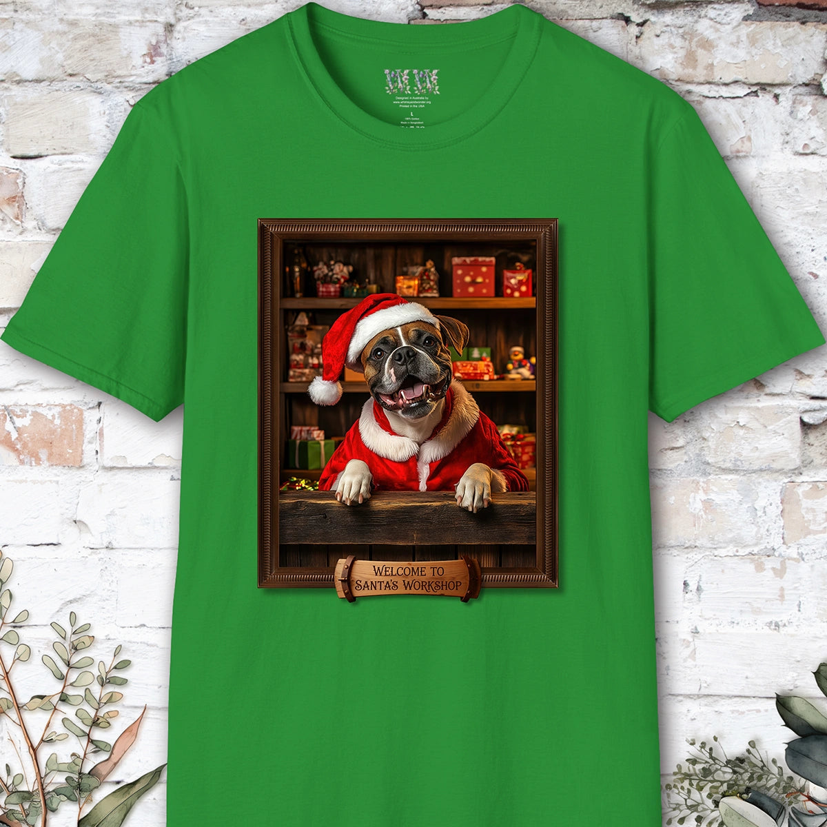 Boxer #1 Santa's Workshop Unisex T shirt