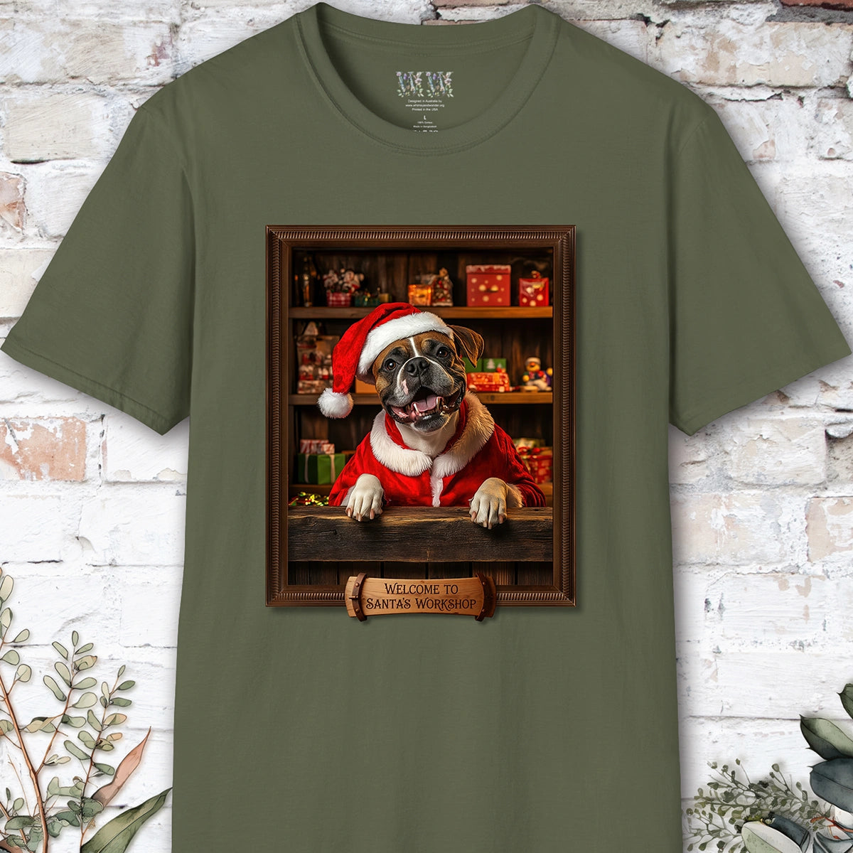 Boxer #1 Santa's Workshop Unisex T shirt