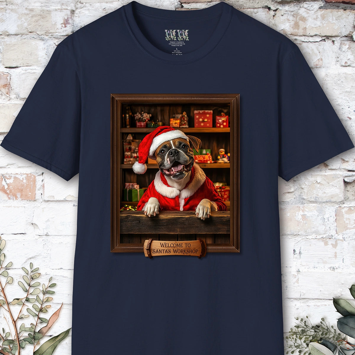 Boxer #1 Santa's Workshop Unisex T shirt