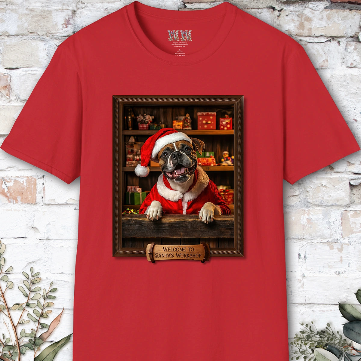 Boxer #1 Santa's Workshop Unisex T shirt