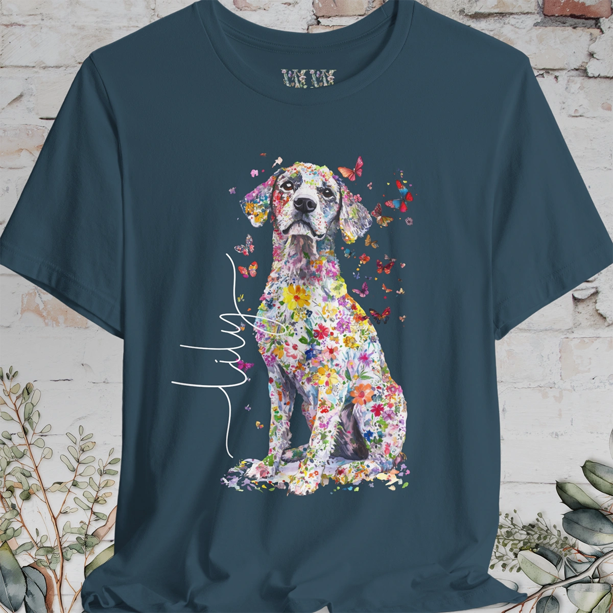 Catahoulas Floral Personalized T shirt