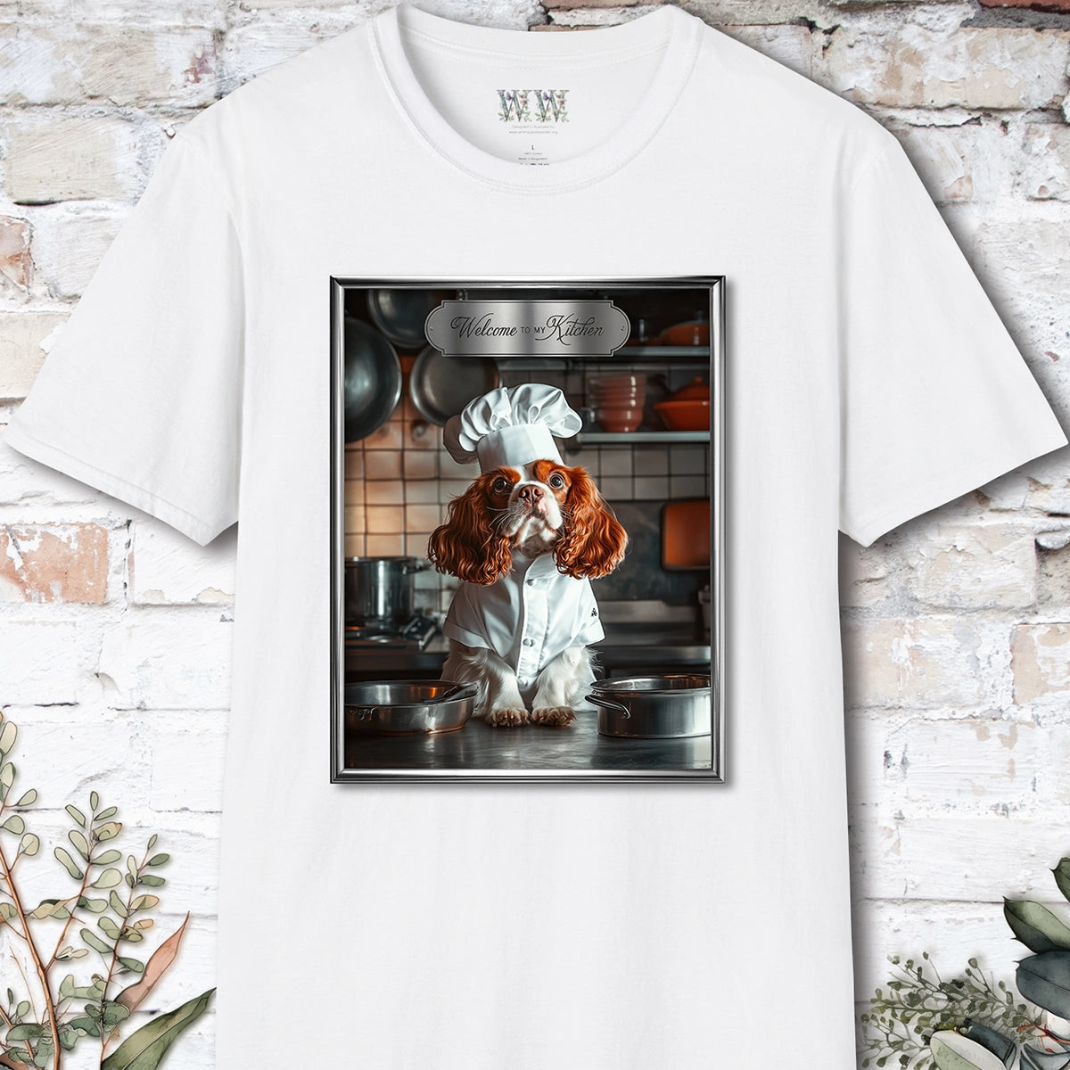 Cavalier King Charles Spaniel Chef Unisex T shirt