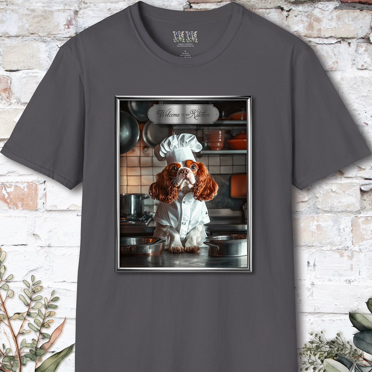 Cavalier King Charles Spaniel Chef Unisex T shirt