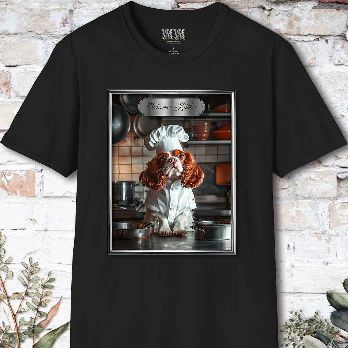 Cavalier King Charles Spaniel Chef Unisex T shirt