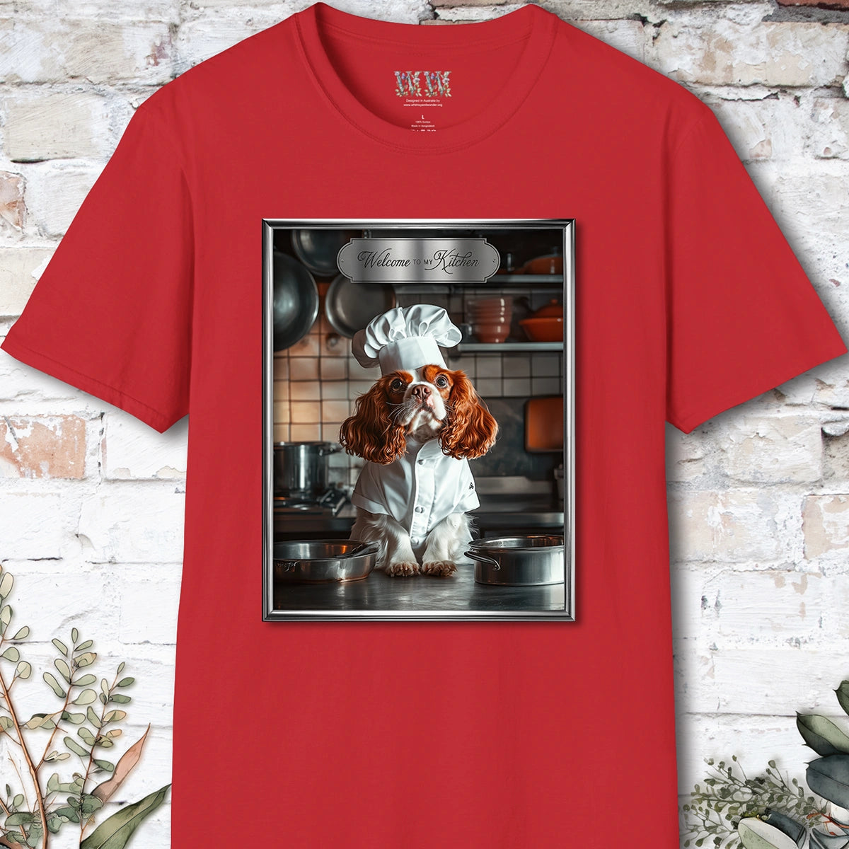 Cavalier King Charles Spaniel Chef Unisex T shirt