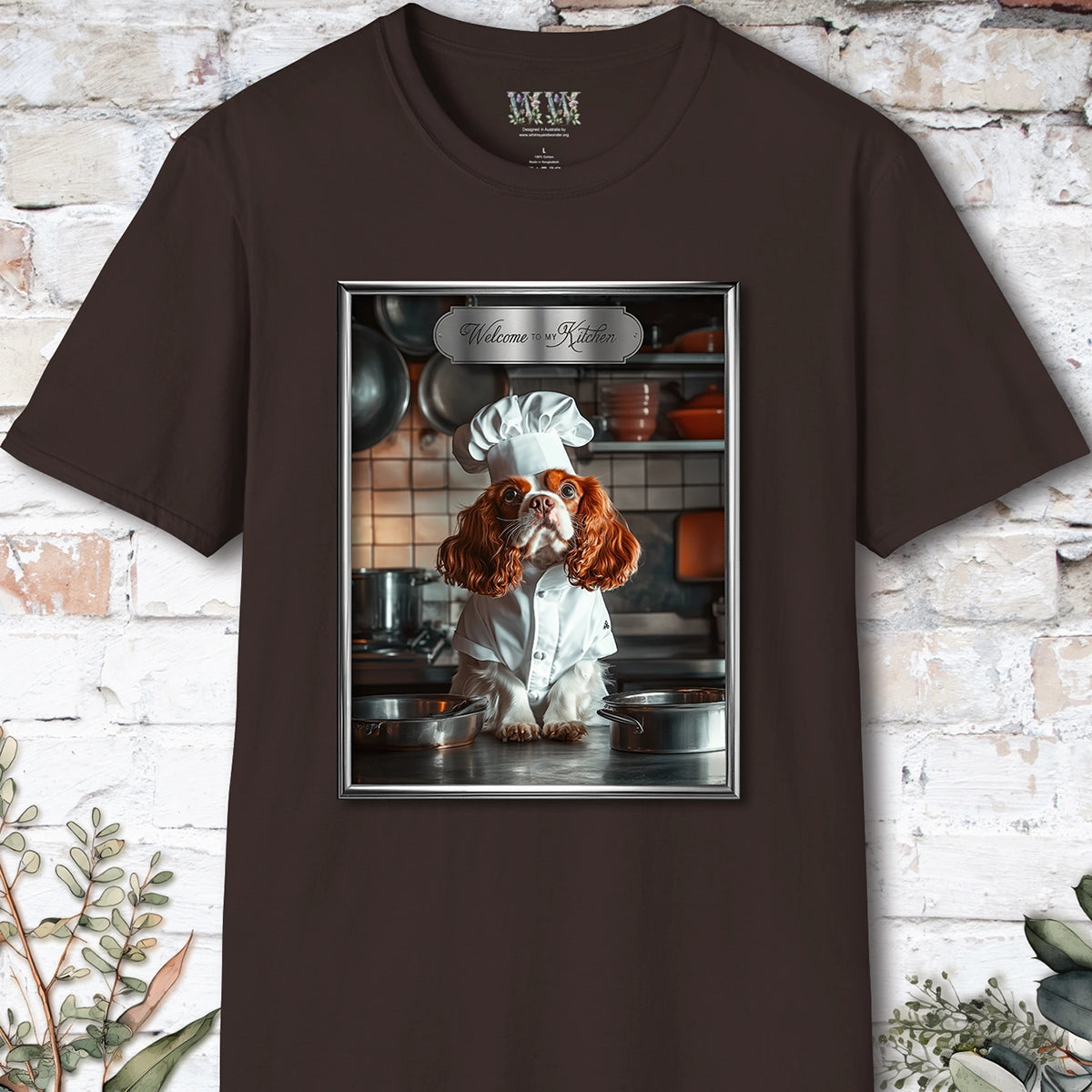 Cavalier King Charles Spaniel Chef Unisex T shirt