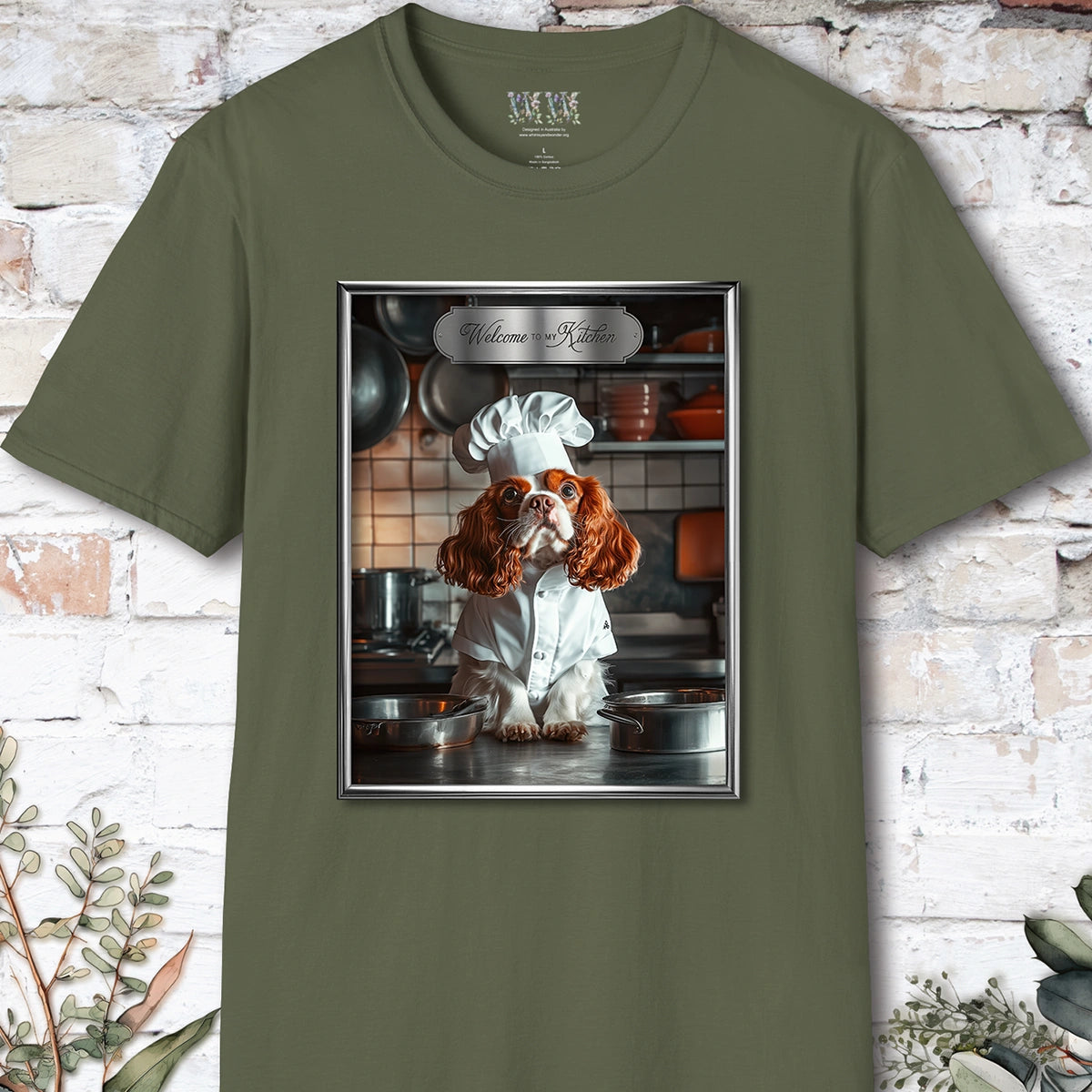 Cavalier King Charles Spaniel Chef Unisex T shirt