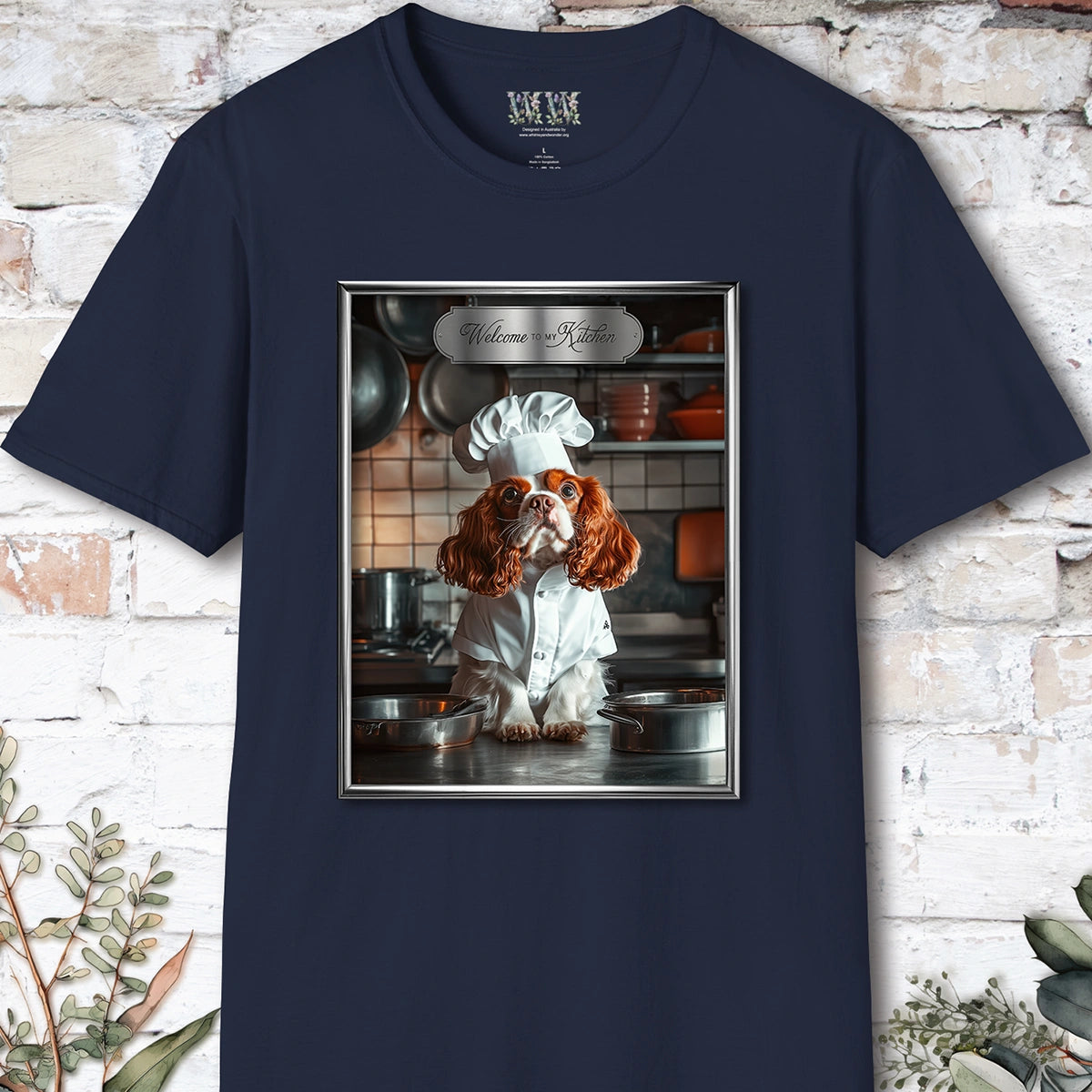 Cavalier King Charles Spaniel Chef Unisex T shirt