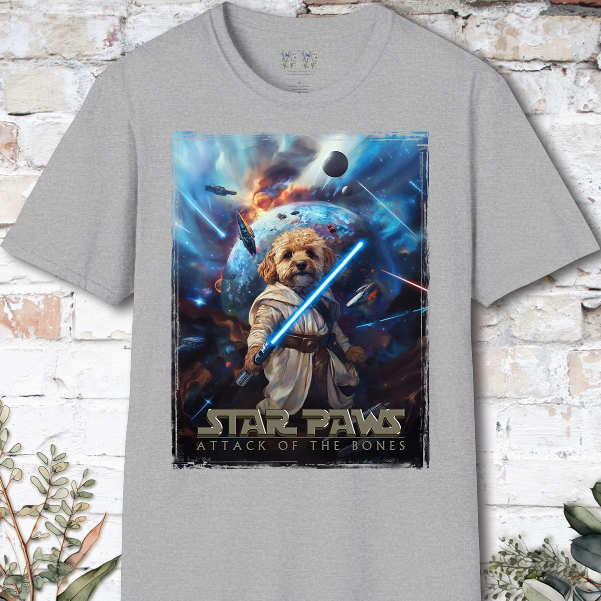 Cavoodle/Cavapoo Tan #1 Star Paws Unisex T shirt