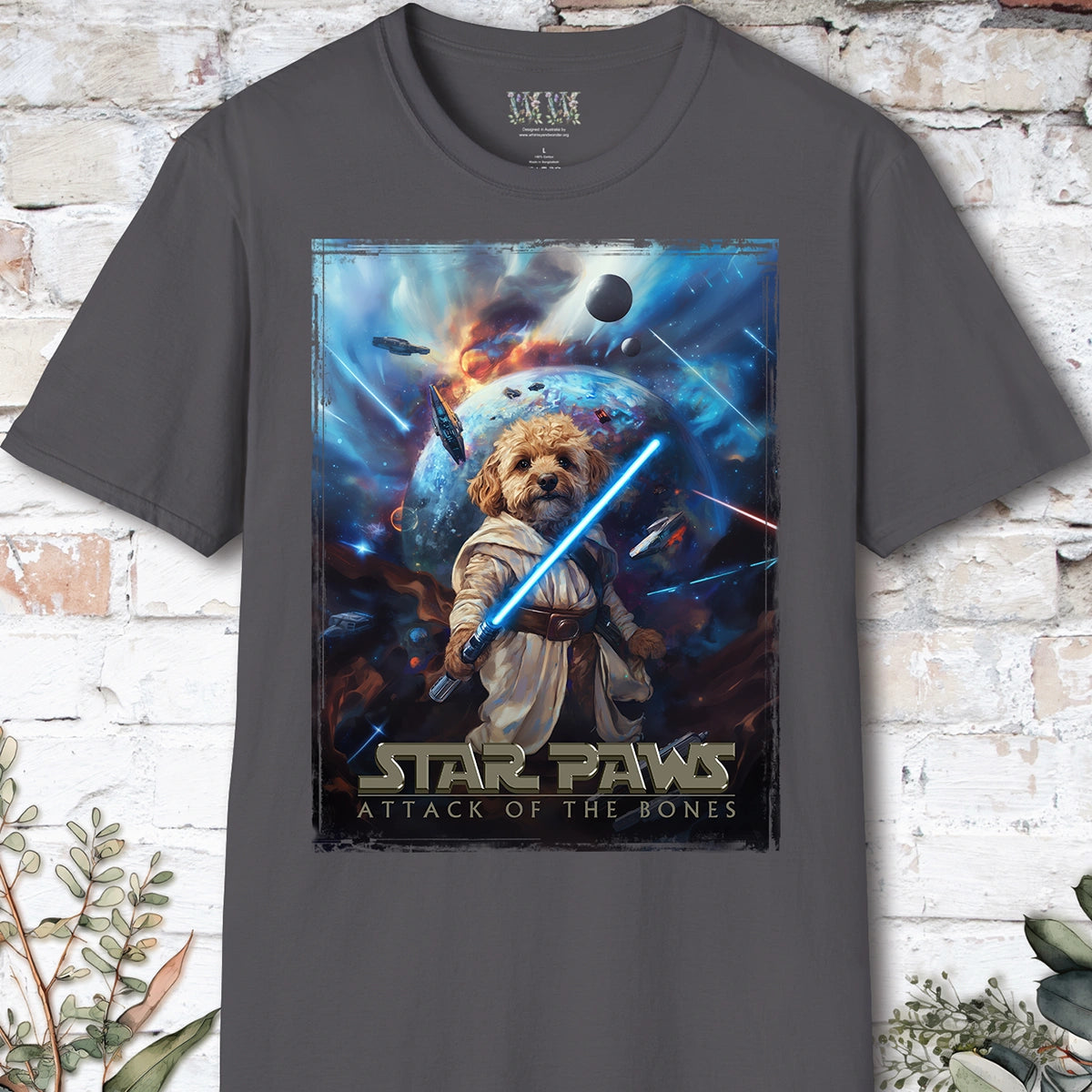 Cavoodle/Cavapoo Tan #1 Star Paws Unisex T shirt