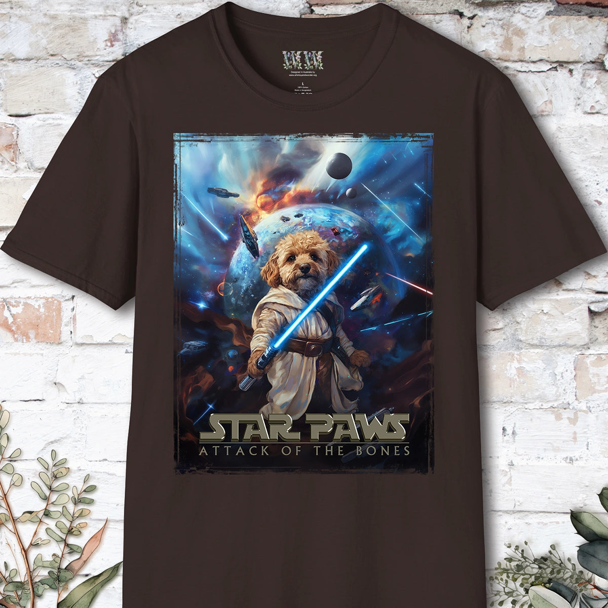 Cavoodle/Cavapoo Tan #1 Star Paws Unisex T shirt